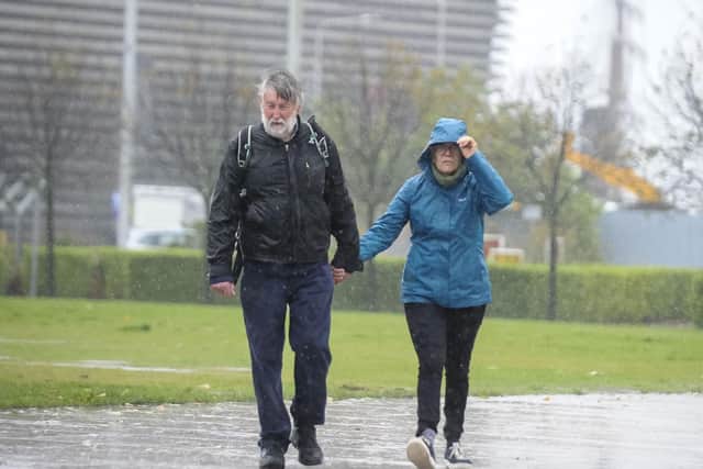 An amber weather warning has been extended as public transport across Scotland is heavily disrupted due to heavy downpours (pic: Lisa Ferguson/The Scotsman)
