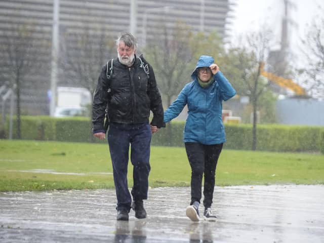 An amber weather warning has been extended as public transport across Scotland is heavily disrupted due to heavy downpours (pic: Lisa Ferguson/The Scotsman)