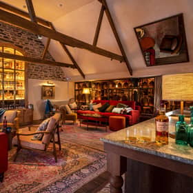 The bar at The Glenlivet disitllery