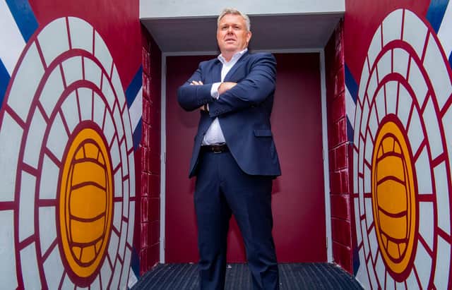 New Hearts chief executive Andrew McKinlay at Tynecastle.