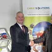 Bruce McHattie, wholesale director, Dron & Dickson; and Colin Fraser, Cable Solutions Worldwide.