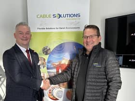 Bruce McHattie, wholesale director, Dron & Dickson; and Colin Fraser, Cable Solutions Worldwide.