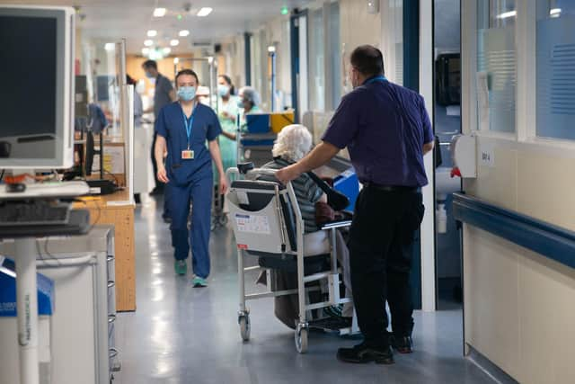 In Scotland there is a severe shortage of care placements and hospitals are operating above capacity. Picture: Jeff Moore/PA Wire