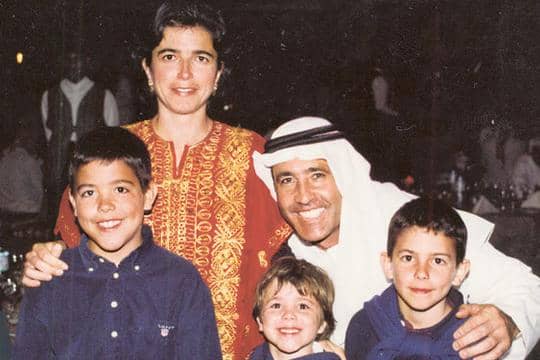 Seve with his family