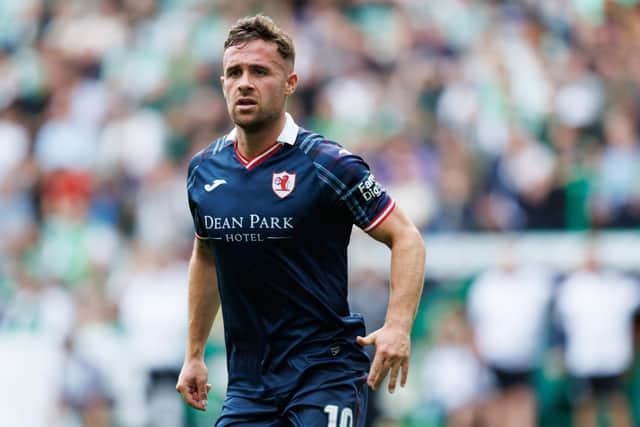 Raith Rovers striker Lewis Vaughan will face Hibs in his testimonial next week. (Photo by Ross Parker / SNS Group)