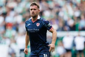 Raith Rovers striker Lewis Vaughan will face Hibs in his testimonial next week. (Photo by Ross Parker / SNS Group)