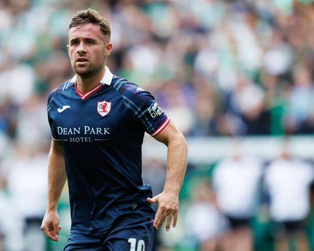 Raith Rovers striker Lewis Vaughan will face Hibs in his testimonial next week. (Photo by Ross Parker / SNS Group)