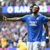 GLASGOW, SCOTLAND - AUGUST 12: Danilo celebrates scoring to make it 2-0 Rangers during a cinch Premiership match between Rangers and Livingston at Ibrox Stadium, on August 12, 2023, in Glasgow, Scotland. (Photo by Rob Casey / SNS Group)