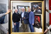 Investor Moray Martin of Tricapital with Bob Corsie and Brian McCrindle of Trademylux. Picture: Ian Georgeson