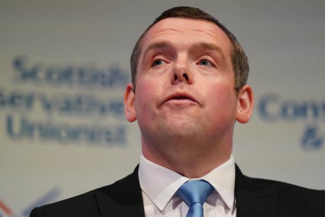 Douglas Ross attends a Scottish Conservative Fringe event at the Conservative Party annual conference