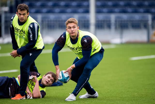 Charlie Savala will make his first competitive start of the season for Edinburgh against Saracens. (Photo by Ross Parker / SNS Group)