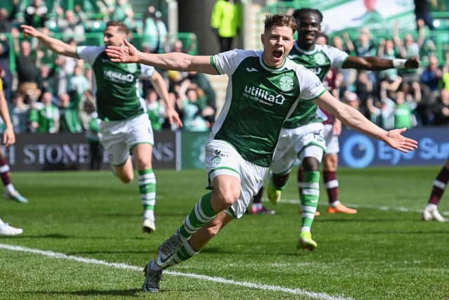Nisbet enjoyed netting the derby winner against Hearts in last month's match at Easter Road.