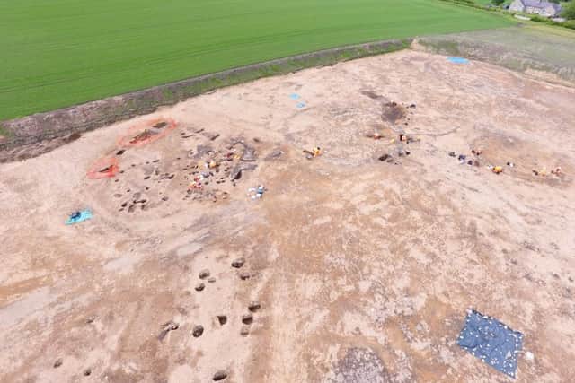 The site of the Iron Age village and industrial metal working site at Lochinver Quarry, near Elgin. PIC: Archaeological Research Services.