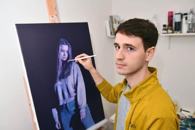 Calum Stevenson has been named Sky's Portrait Artist of the Year. Picture: Michael Gillen