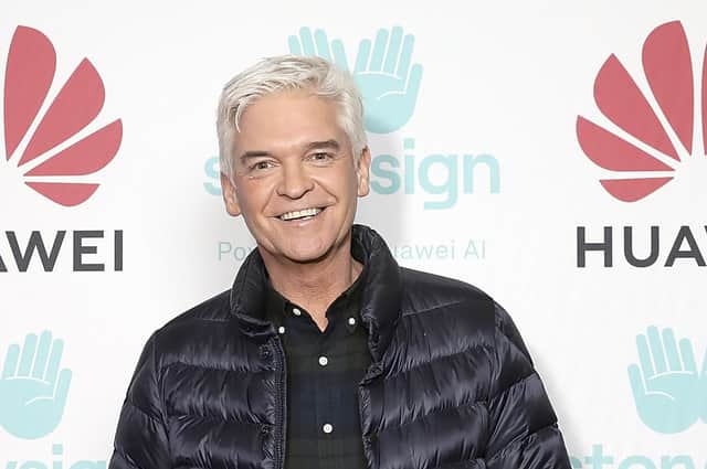 Phillip Schofield competes with anthropomorphic meerkats for audience attention (Picture: Tristan Fewings/Getty Images for Huawei)