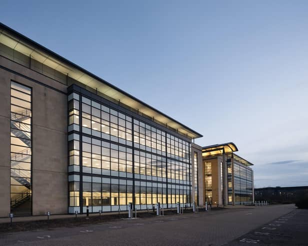 The 89,863-square-foot building former Younger Building lies at South Gyle, to the west of Edinburgh. Picture: McAteer Photo