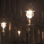 Replicas of Georgian street lamps have been installed in Scotland Street under a new restoration project planned to be rolled out across the New Town. Picture: Tom Duffin