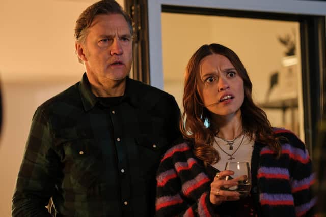 David Morrissey and Aimee Lou Wood in Daddy Issues (Picture: BBC)