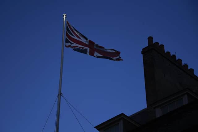 New guidance requires union flags to be flown on all UK Government buildings (AP Photo/Alberto Pezzali, FILE)
