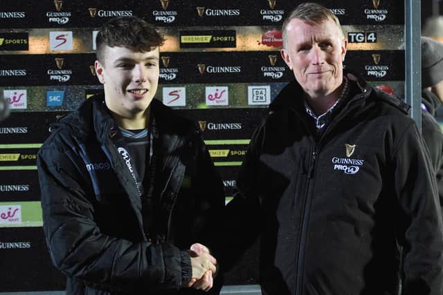 Jamie Dobie was named player of the match after his first start for Glasgow Warriors, in the win over Dragons last February. Picture: Paul Devlin/SNS