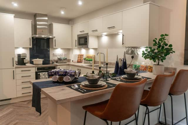 The stylish contemporary kitchen area