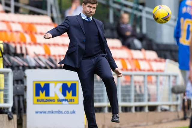 Rangers manager Steven Gerrard saw his team regain form and confidence in their Premier Sports Cup win over Dunfermline at Ibrox. (Photo by Craig Williamson / SNS Group)