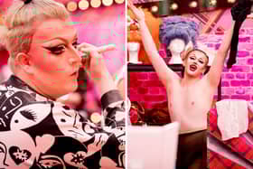 Lawrence Chaney and Ellie Diamond on Ru Paul's Drag Race UK