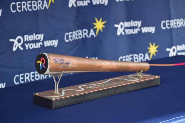 The Relay Your Way baton has been designed by the Cerebra Innovation Centre