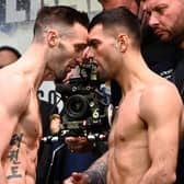 The Josh Taylor vs Jack Catterall weigh in at the Scottish Exhibition and Conference Centre.