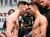The Josh Taylor vs Jack Catterall weigh in at the Scottish Exhibition and Conference Centre.