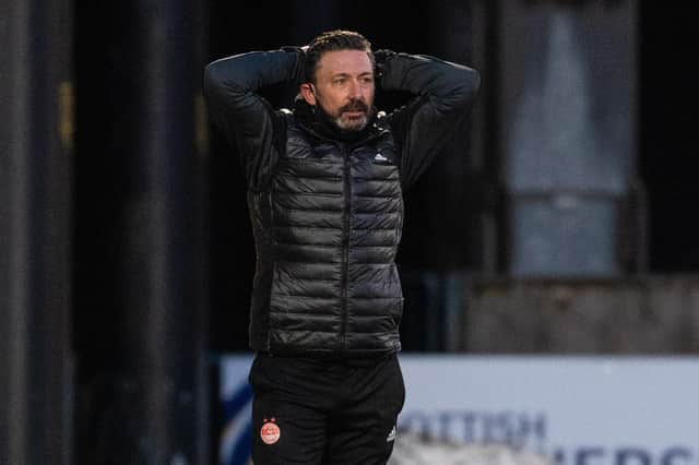 Aberdeen manager Derek McInnes during the frustrating 0-0 drew with Livingston (Photo by Craig Foy / SNS Group)