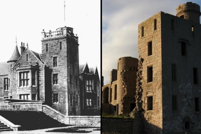 Slains Castle, which was formerly known as Bowness Castle, was built by Francis Hay, Earl of Erroll from 1597 onwards. The castle was sold in 1916 and fell into disrepair in the early 20th century after over 300 years of occupation by the Errolls.