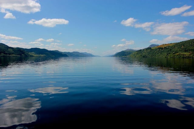 World famous for the monster that supposedly lurks beneath its surface, Loch Ness is Scotland's second deepest loch at 227 metres and contains the greatest volume of water - meaning there's plenty of space for Nessie to hide.