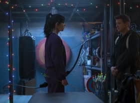Jeremy Renner reprised his role as Clint Barton, aka Hawkeye, in this eponymous TV series. Photo: Disney Plus.