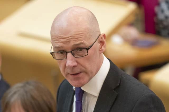 John Swinney announced that exams were cancelled last week.