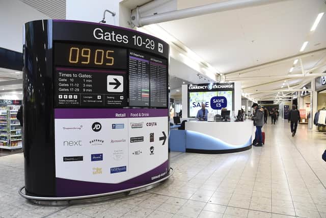 UK flights are planned to be switched to gates one to four at the west end of the departure lounge in around four years' time. (Photo by Lisa Ferguson/The Scotsman)