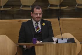 Mark McDonald MSP during the debate on the Budget at the Scottish Parliament in Holyrood, Edinburgh picture: Fraser Bremner/Scottish Daily Mail