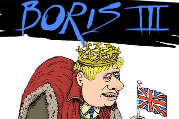 Prime Minister Boris Jonhnson is expected to be lampooned in Henry Kershaw's Fringe show Boris III. Image: Charles Peattie