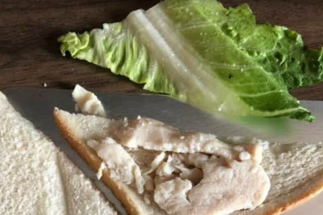 He says he found a small insect on a piece of lettuce in his replacement sandwich on Saturday.