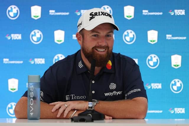 Defending champion Shane Lowryspeaks in a press conference prior to the BMW PGA Championship at Wentworth. Picture: Richard Heathcote/Getty Images.