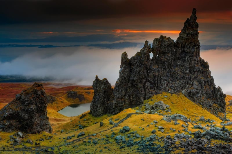 The Isle of Skye is located off the Western coast of Scotland and it packs many iconic landmarks like the 'Old Man of Storr' which is a favourite among hikers and travel photographers.