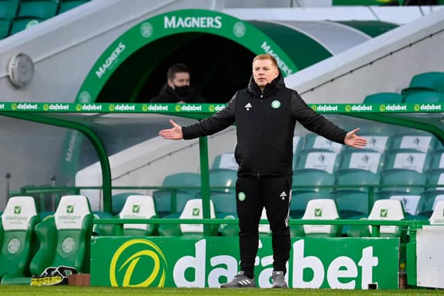 Neil Lennon was left "bewildered" by Celtic fans reaction to cup exit. Picture: SNS