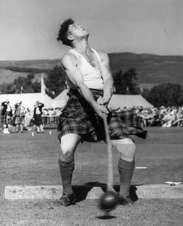 Sandy Sutherland's prowess with the Scots wooden-shafted hammer was impressive