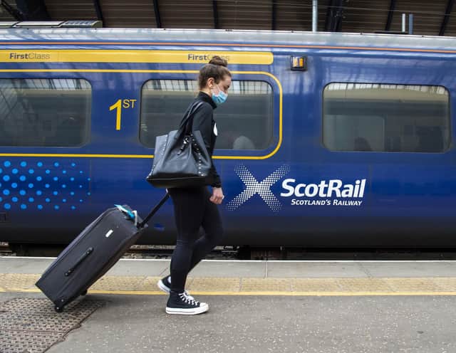 Fewer passengers have returned to the railways in Scotland since the pandemic than in other parts of Britain. Picture: Lisa Ferguson