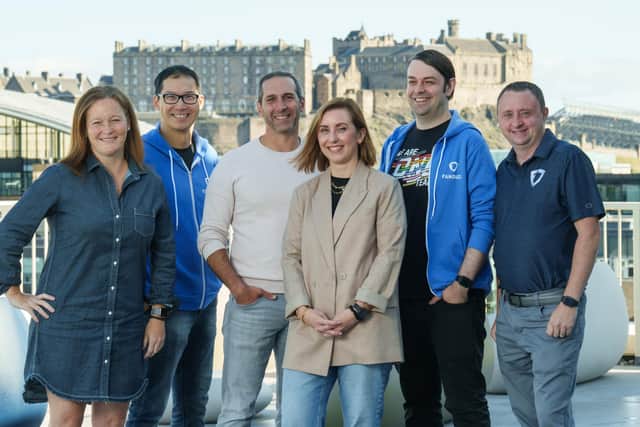 From left: Sarah Butterfass (chief product officer), Andy Sheh (chief technology officer), Andy Giancamilli (chief operating officer), Jill Cameron (senior director of HR), Mathew Taylor (vice president of software engineering), and Shane Sweeny (technology senior vice president). Picture: contributed.