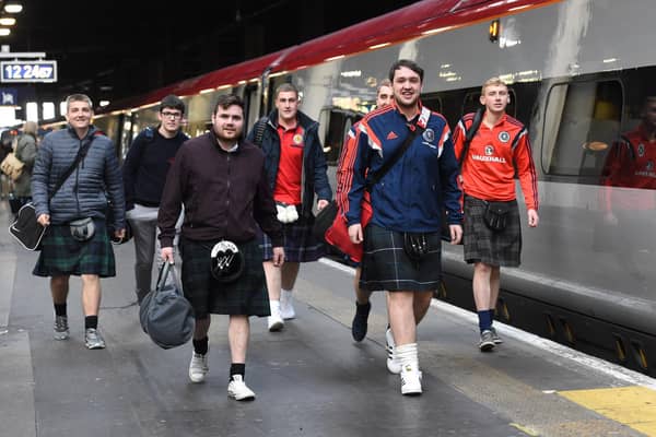 Scotland fans will have their travel impacted for Wednesday's Ukraine match due to a temporary train timetable issue. Picture: SNS