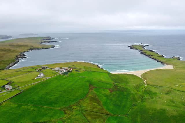 The island of Yell in Shetland, where Sally Huband eventually found a sea bean PIC: William Edwards / AFP via Getty Images