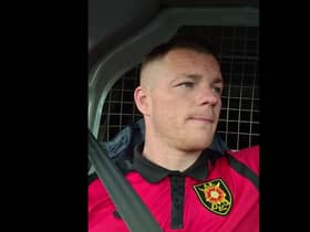 David Cox recorded the video shortly after leaving the stadium mid-match following the incident