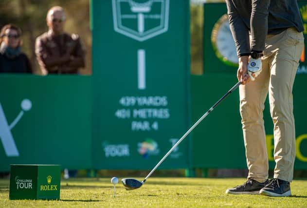 A close up of Jesper Kennegard's high tee on the first during the final round of Rolex Challenge Tour Grand Final supported by the R&A at T-Golf & Country Club in Mallorca. Picture: Octavio Passos/Getty Images.