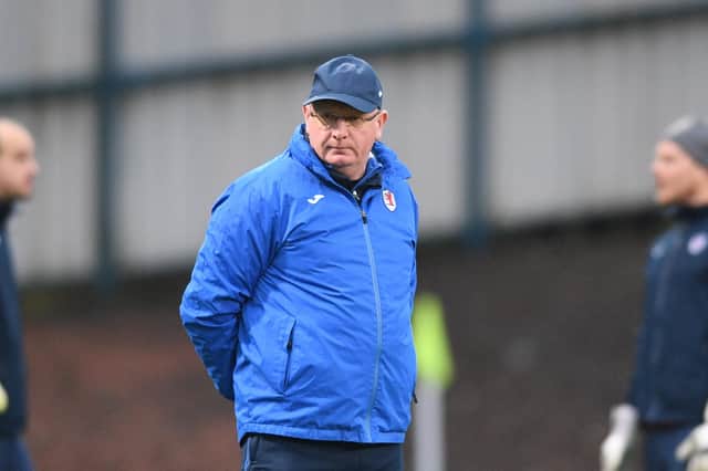 Raith Rovers manager John McGlynn called the decision to sign David Goodwillie an 'enormous mistake'. (Photo by Mark Scates / SNS Group)
